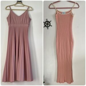 Auzzy midi dresses dusty pink size M